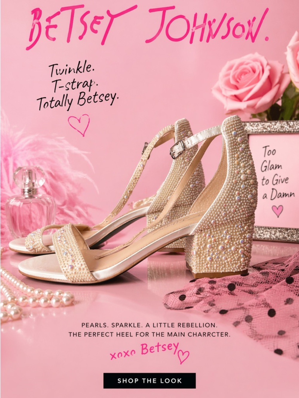 Betsey jonhson Elegant‎ Pearl-Embellished Women’s Heels sandals 7.5